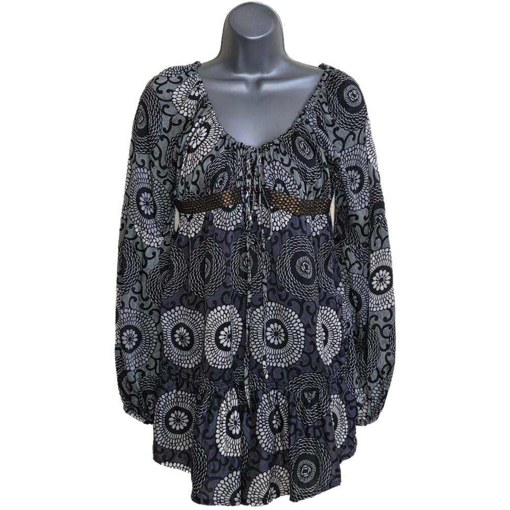 Custo Barcelona Vintage Y2K Medallion Print Tunic Dress